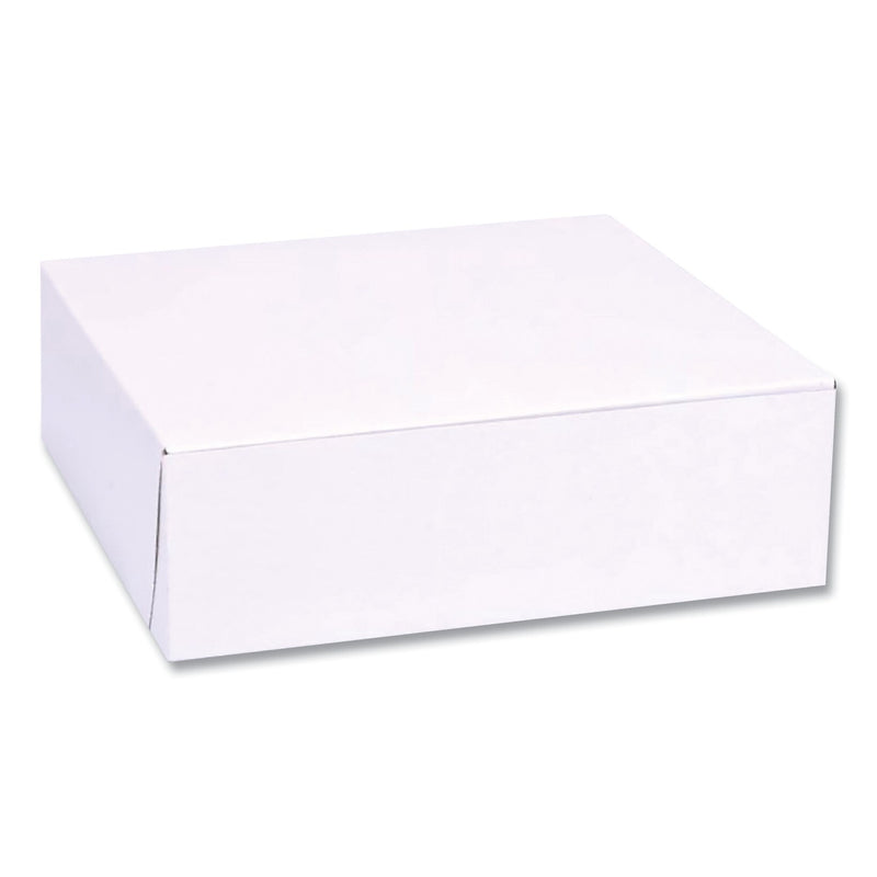 SCT White One-Piece Non-Window Bakery Boxes, Standard, 8 x 2.5 x 8, White, Paper, 250/Bundle