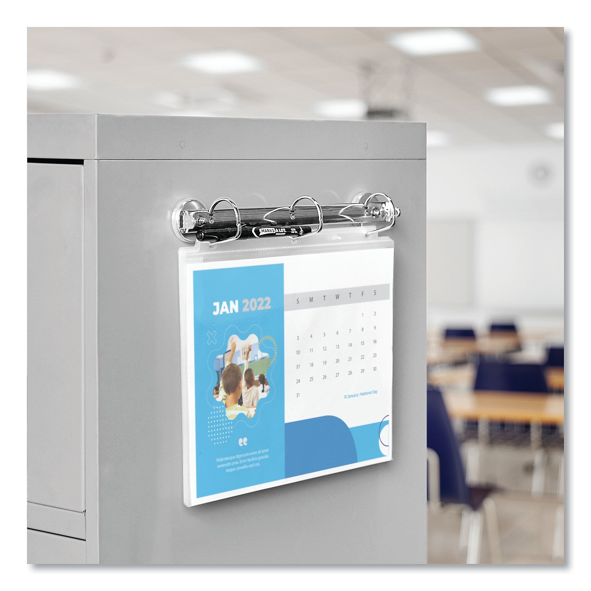 Avery Magnetic Hanging Binder Rings, 3 Rings, 1.5" Capacity, 11 x 8.5