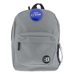 Bazic Classic Laptop Backpack, Medium, Gray (BAZ1061)