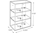 Azar 12.38"W Open Countertop Display Case, Clear, Each (255658)