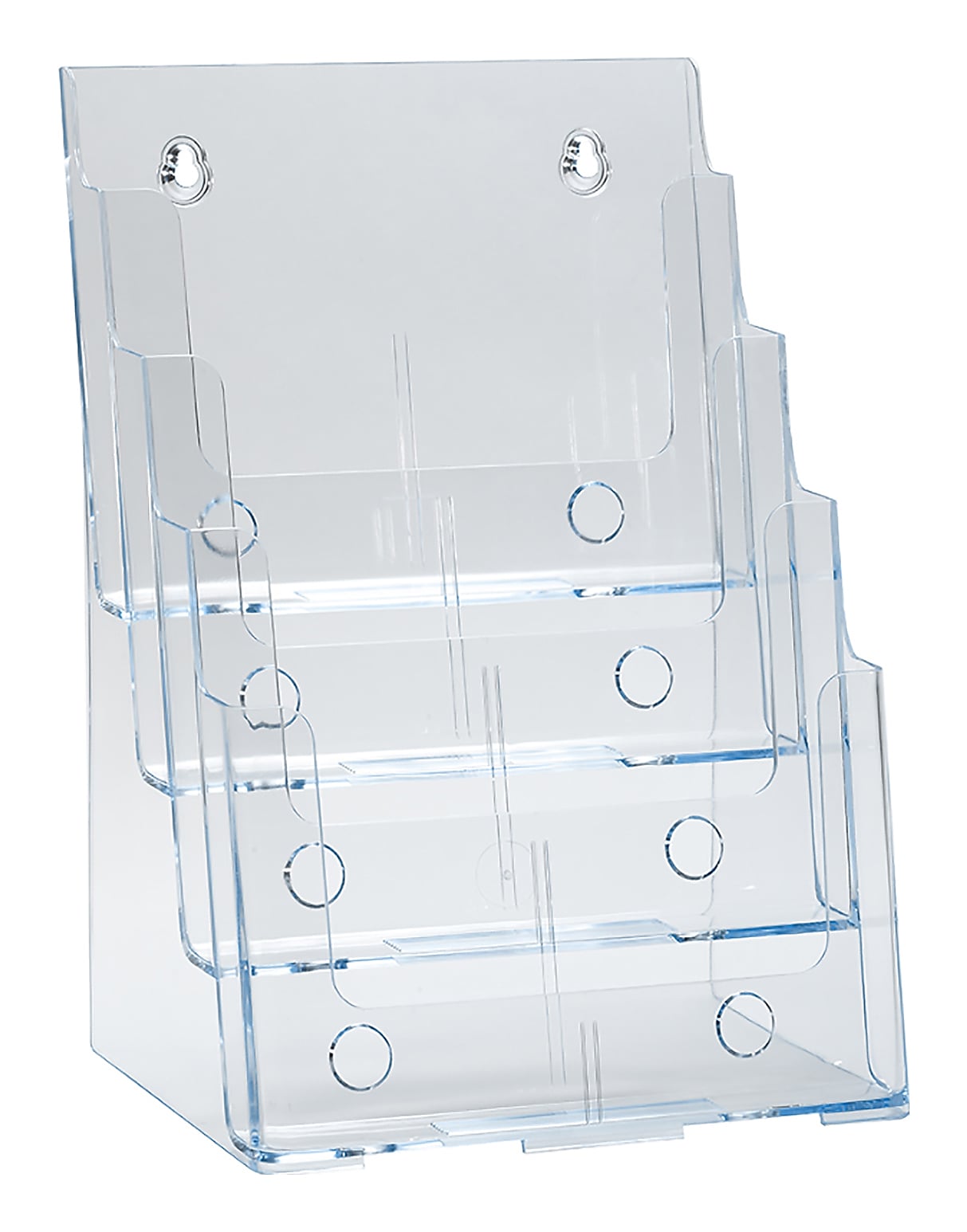 Azar Brochure Holder, 9.25" x 13.25", Vertical, Table Top, Clear, Plastic (252376)