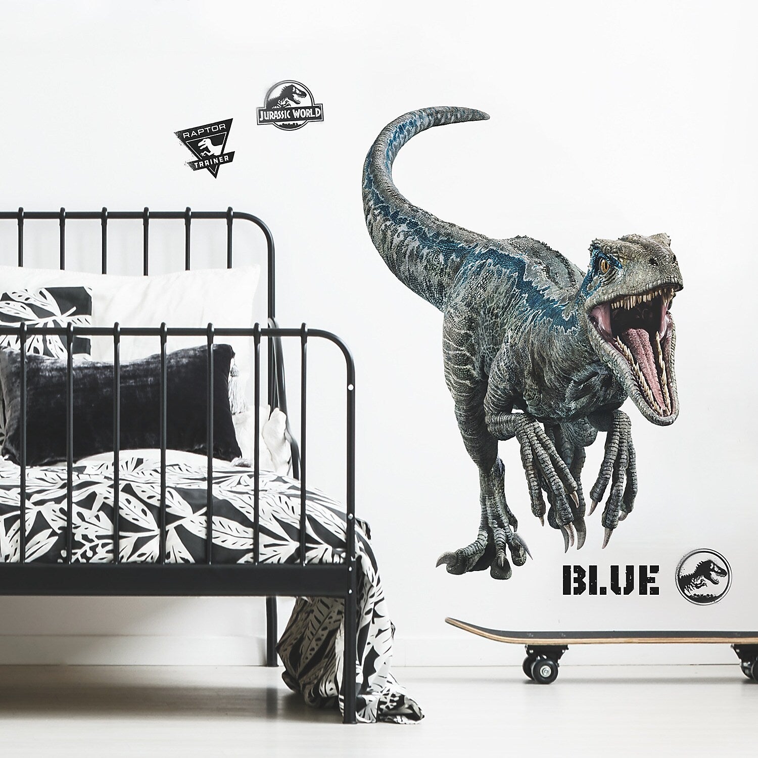 York Wallcoverings Jurassic World 2 Blue Velociraptor Children's Decal, Music, Movies & TV (RMK3799GM)