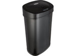 Nine Stars Stainless Steel Sensor Trash Can, 13.2-Gallon, Black (DZT-50-9BK)
