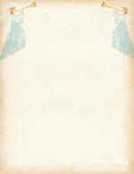 Great Papers! Holiday Stationery Letterhead Angels and Horn, Multicolor, 50 sheets (2024028)