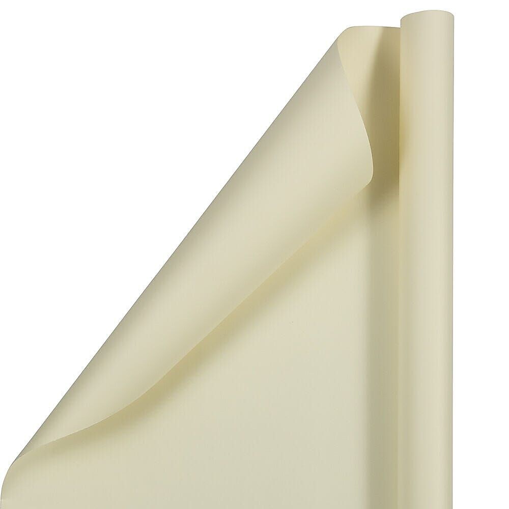 JAM Paper Wrapping Paper, 25 Sq. ft. x 30", Matte Ivory, 2 Rolls/Pack (170146267A)