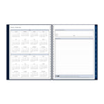 2026 Blue Sky Passages 8.5" x 11" Calendar Year Weekly & Monthly Planner, Faux Leather Cover, Navy (148659-26)