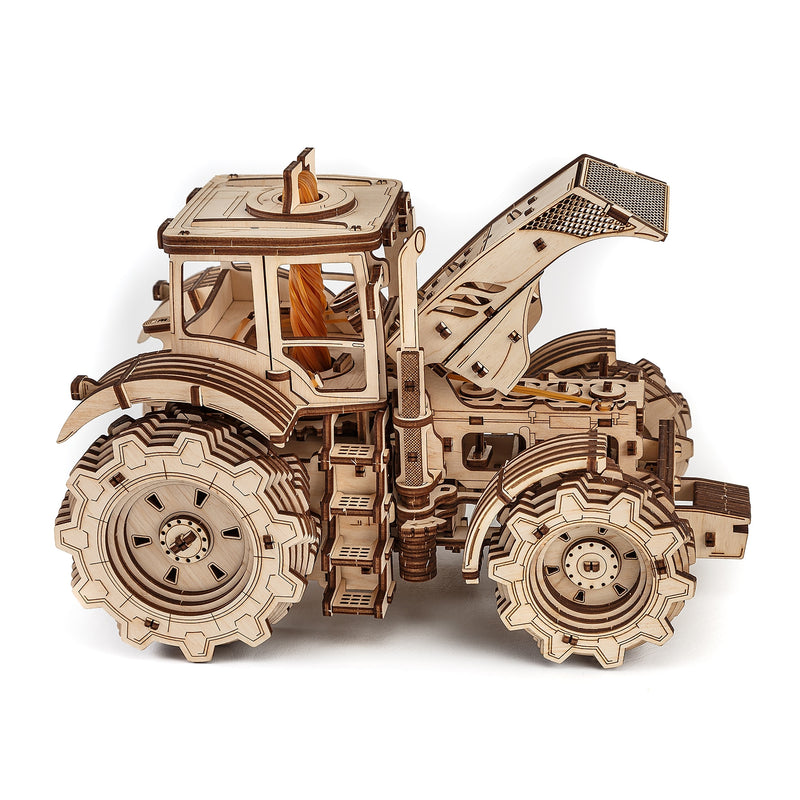 EWA Eco-Wood-Art Tractor 3D Wooden STEM Construction Kit, 358 Pieces/Set (AVRAV0523401)
