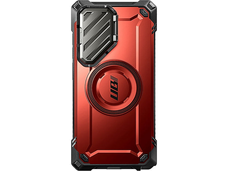 SUPCASE Unicorn Beetle MAG XT MagSafe Bumper Case for Samsung Galaxy S24 Ultra, Shock Absorbing, Metallic Red (GXYS24U5GMXTRD)