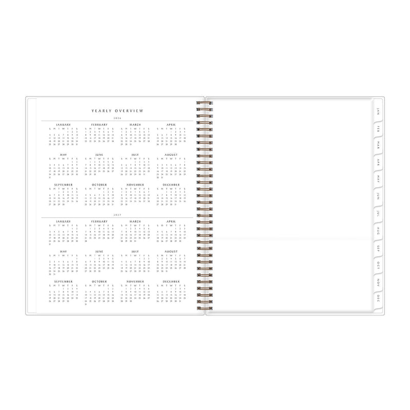 2026 Blue Sky Green Earth Freya Lilac 8.5" x 11" Calendar Year Weekly & Monthly Planner, Plastic Cover (153757)
