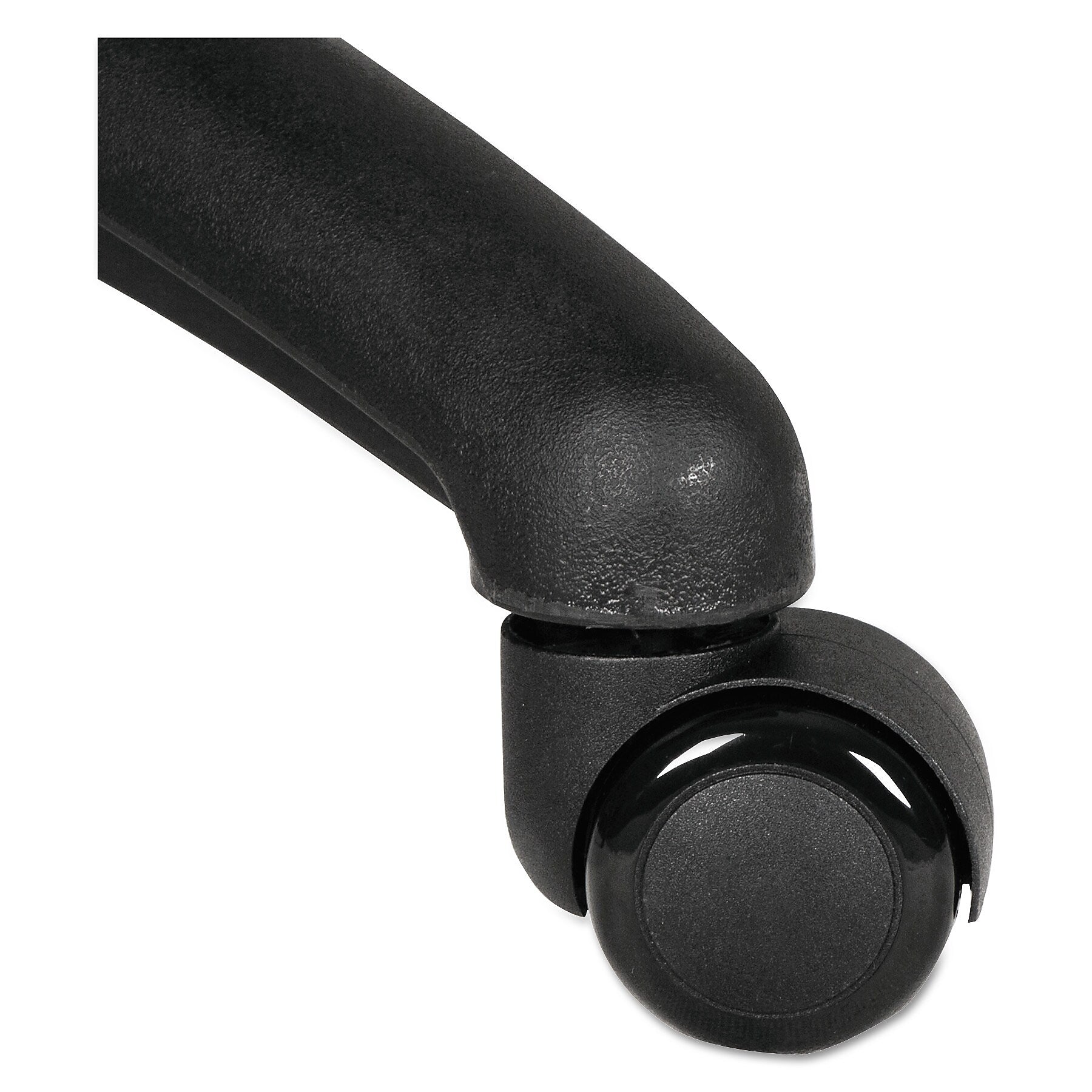 Alera Dual Wheel Hooded Casters, B Stem, 2" Caster, Black, 5/Set (ALECASTERST2)