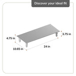 Anji Mountain Acacia Wood Monitor Stand, Up to 32" Monitor, Biscotti Stain (MS-BIS-01BIS)