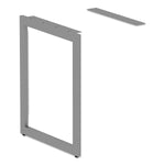 Alera Open Office Series Fully Adjustable O-Leg Return Base, Silver (ALELSRT24GR)
