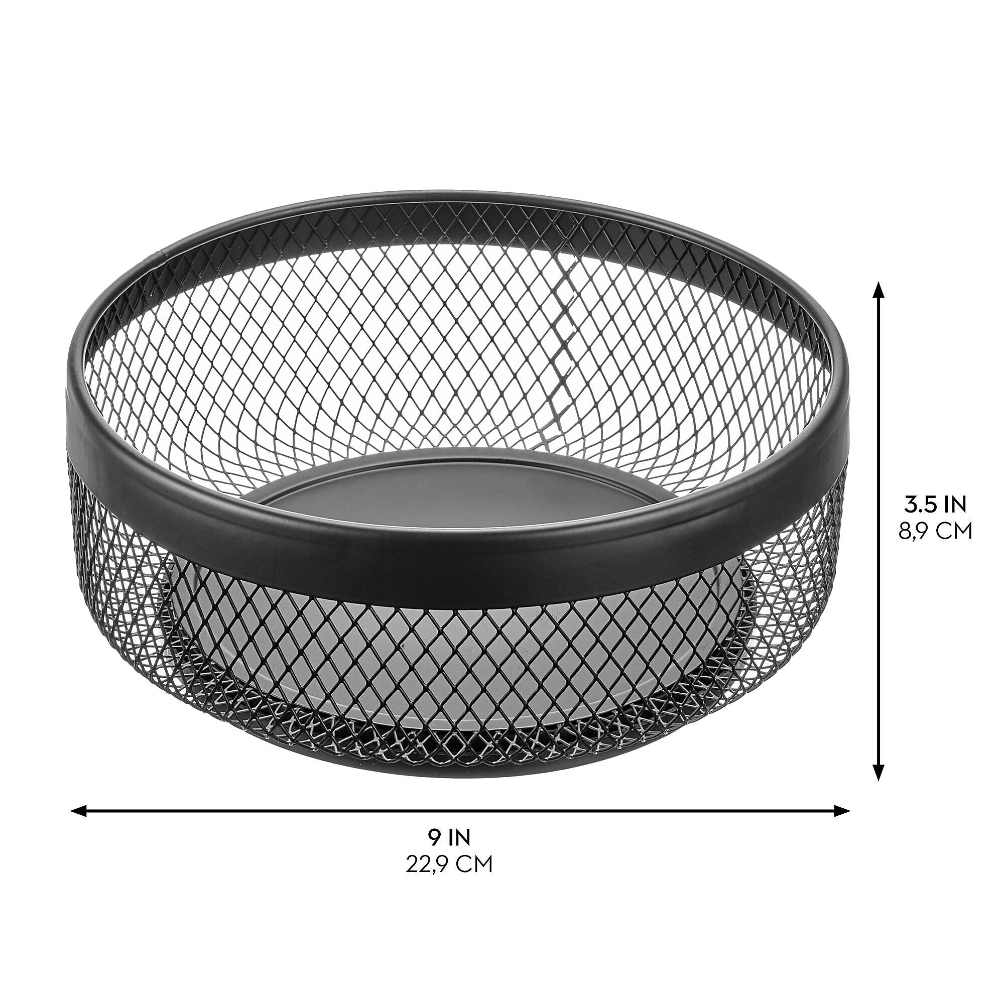mDesign Steel Organizer, Matte Black (25966)
