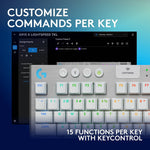 Logitech G Series G915 X LIGHTSPEED TKL Wireless Tactile Gaming Keyboard, White (920-012732)