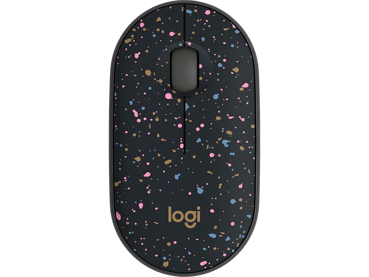 Logitech M340 Wireless Ergonomic Ambidextrous Optical USB Mouse, Speckles (910-007281)