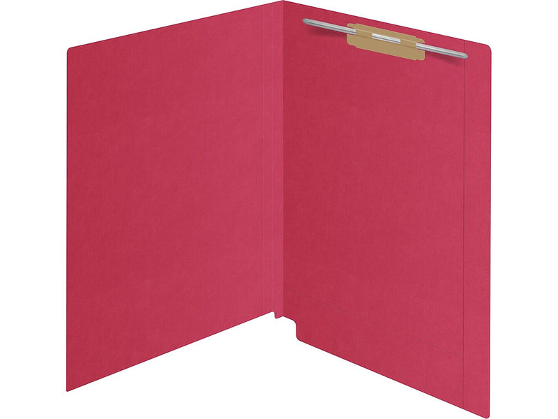 Medical Arts Press Kardex Match Reinforced End Tab File Folder, Straight Cut, Letter Size, Red, 50/Box (S-09483-RED)