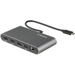 StarTech Thunderbolt 3 Mini Dock Portable Dual Docking Station, Gray (TB3DKM2HDL)