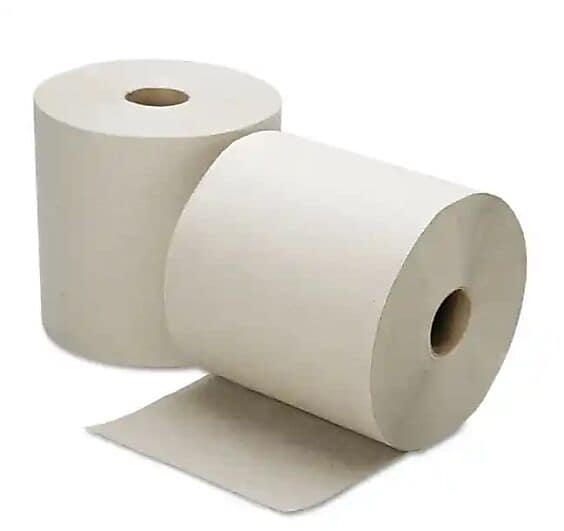AbilityOne Continuous Roll Paper Towel, 1-Ply, 8" x 800 ft, Natural, 6 Rolls/Box (NSN5915823)