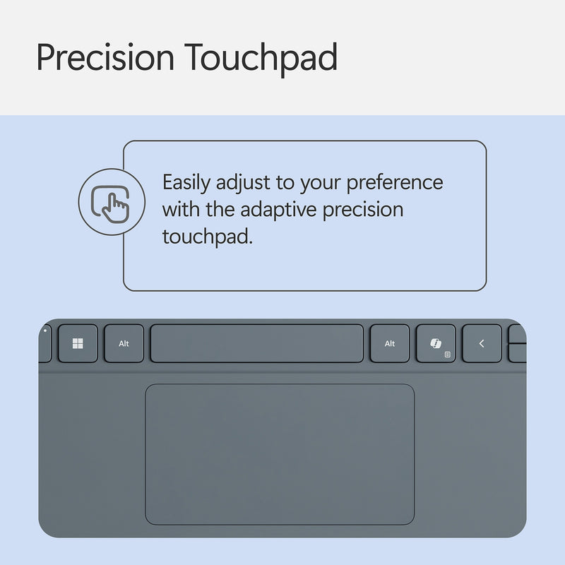 Microsoft Surface Pro 12" Keyboard Cover with Slim Pen 2, Ocean (EP2-33077)