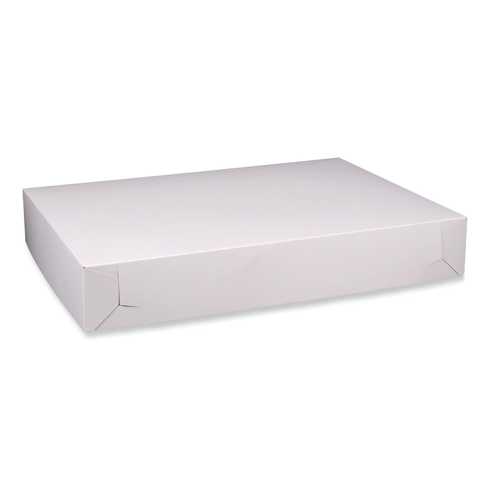 SCT Bakery Boxes, Standard, 26 x 18.5 x 4, White, Paper, 50/Carton