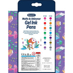 Crayola Matte & Shimmer Retractable Gel Pen, Assorted Ink, 14/Pack (BIN586752)