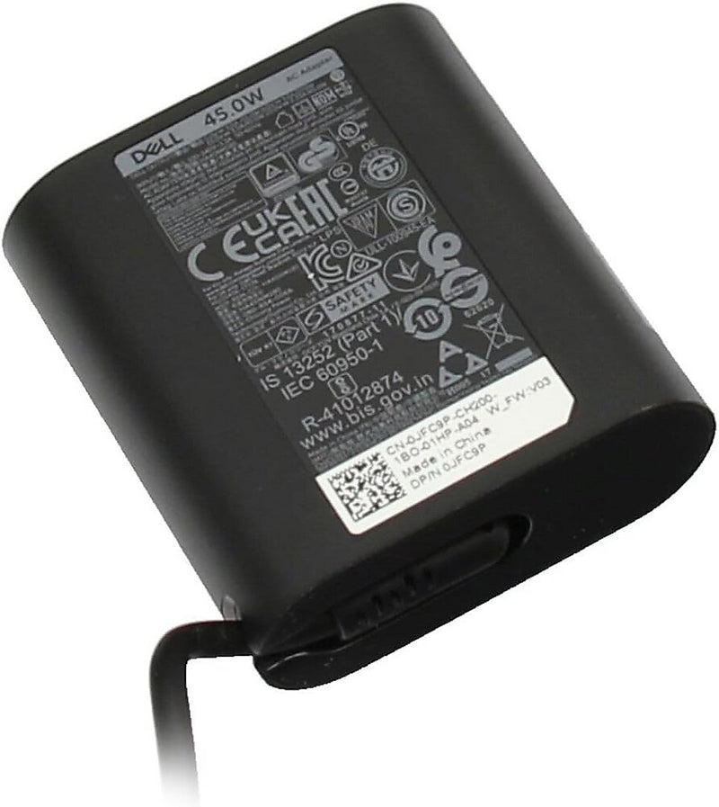 Dell 45W USB-C Slim AC Adapter for Dell Laptop, Black (WCRPM)