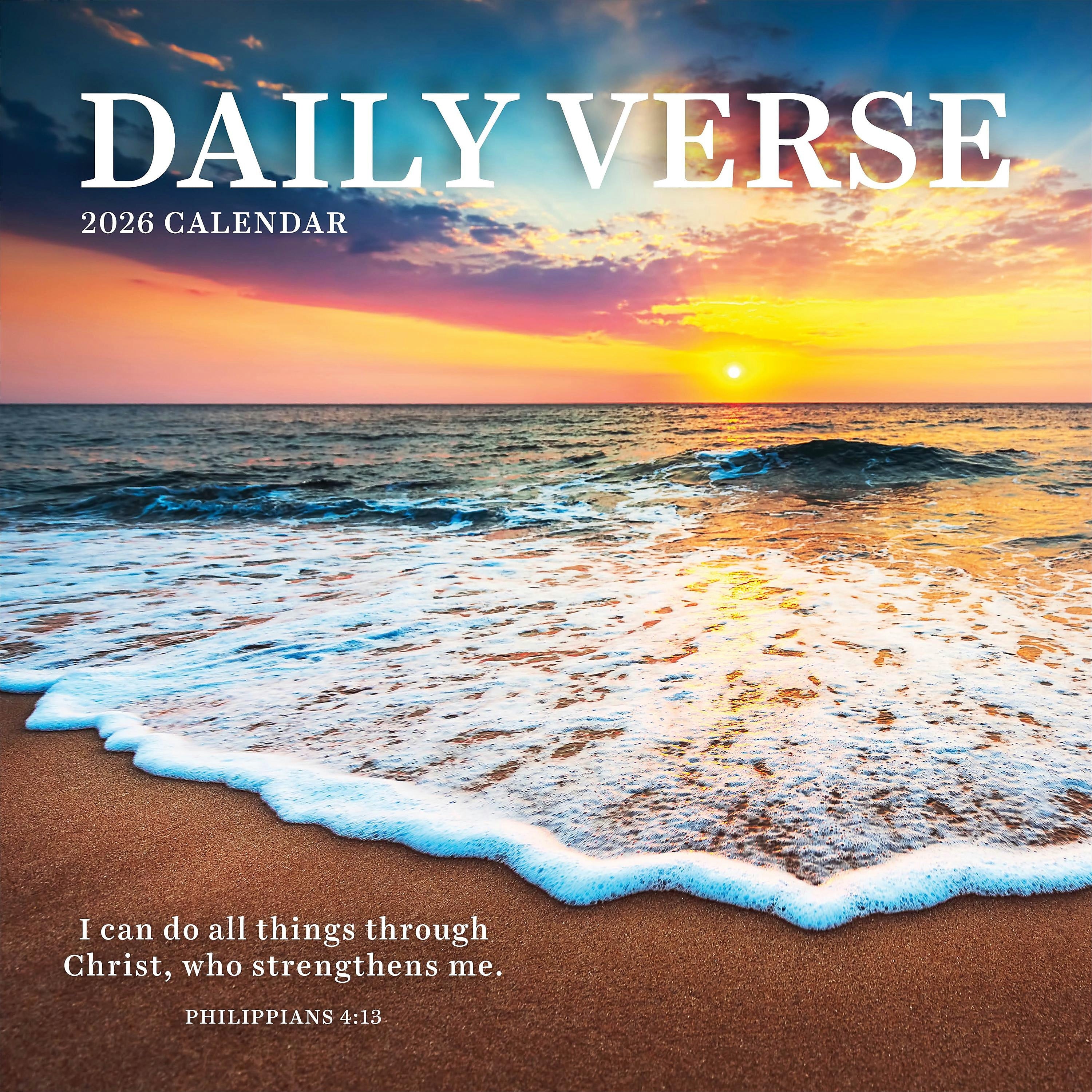 2026 TF Publishing Daily Verse 12" x 12" Monthly Wall Calendar, Multi (26-1007)