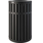 Suncast Commercial Steel Trash Can, 45 Gallon, Black (MTCRND4500)