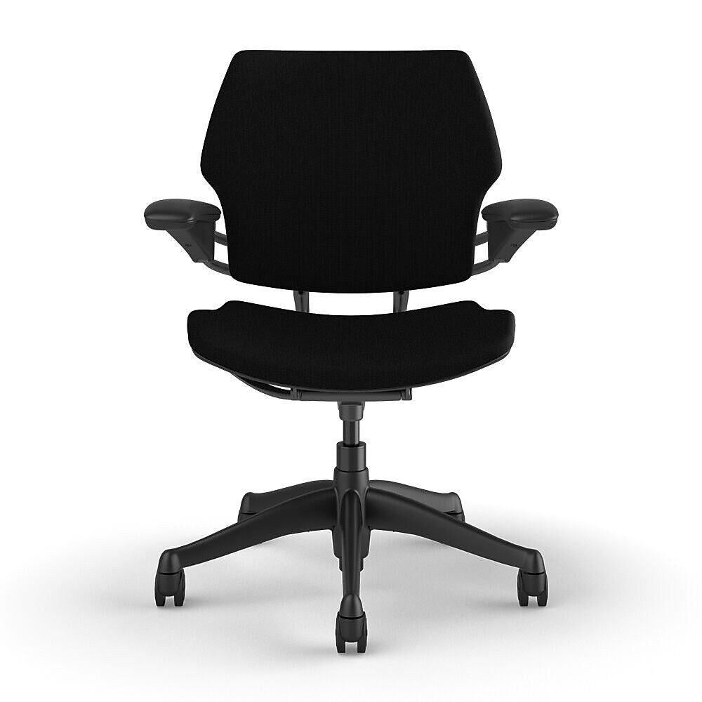 Humanscale Freedom Ergonomic Fabric Swivel Task Chair, Black (F111GCF10XFSHNSC)