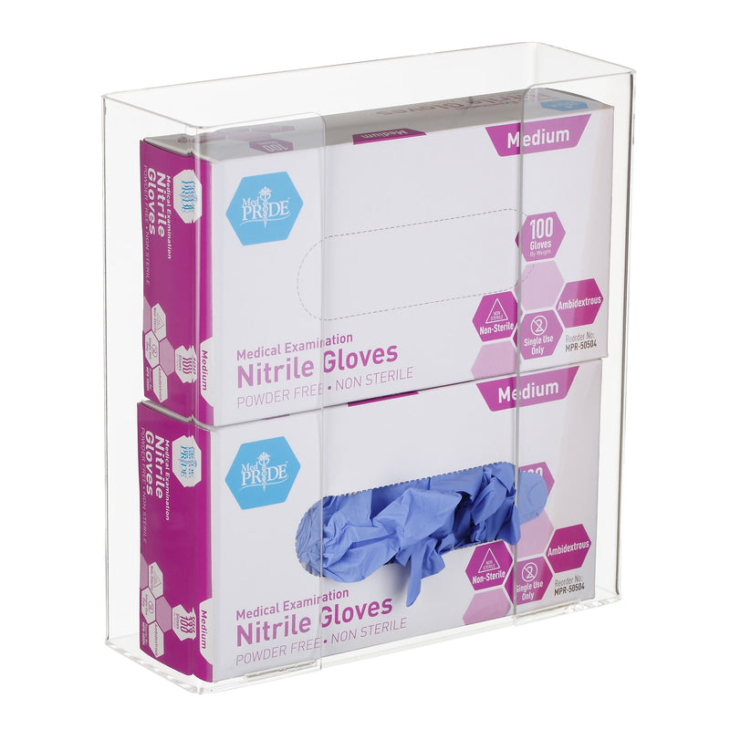 Viva Comfort Double Glove Dispenser, Clear (ADI902-02-MK)