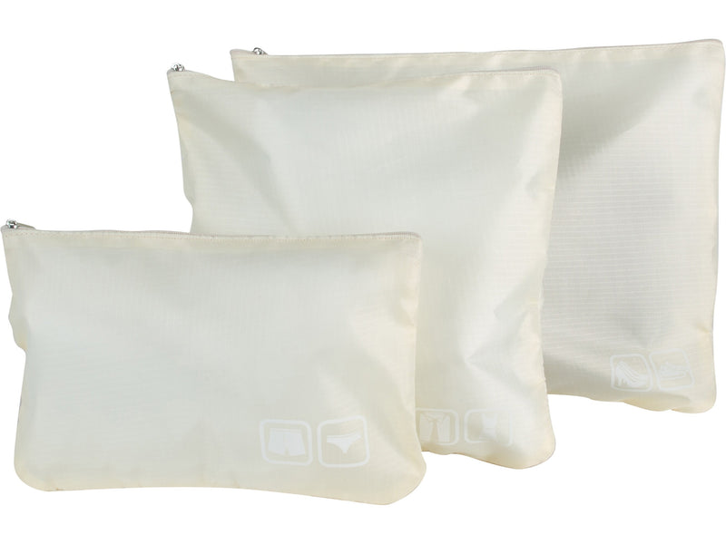 G Force 6-Piece Fabric Travel Pouch Set, Water Resistant, Cashmere (27105-CASHMERE)