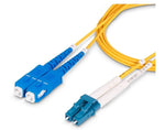 StarTech 49' LC Network to SC Network Networking Cable, Male, Yellow (SMLCSCOS215M)