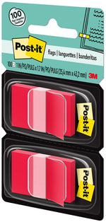 Post-it Flags, 1", Red, 100 Flags/Pack (680-RD2)