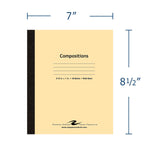 Roaring Spring Paper Products 1-Subject Composition Notebooks, 7" x 8.5", Wide Ruled, 48 Sheets, Brown (77308)