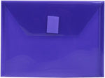 JAM Paper Premium Plastic Document File, Purple, 3/Pack (920V0PUX3)