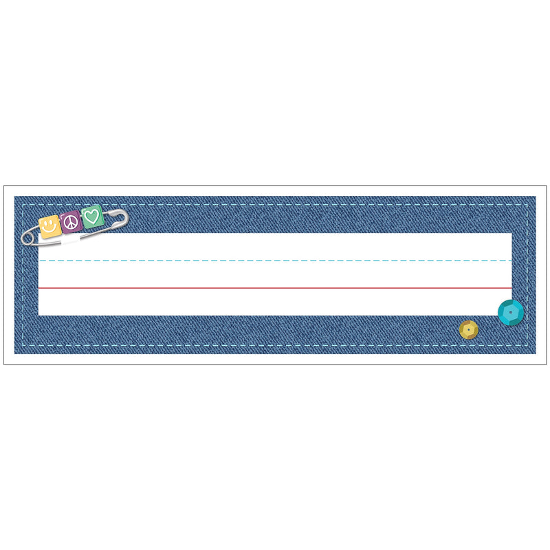 Carson-Dellosa Crafty and Cool School Name Plates, 9.5" x 2.875", 36/Pack (122160)