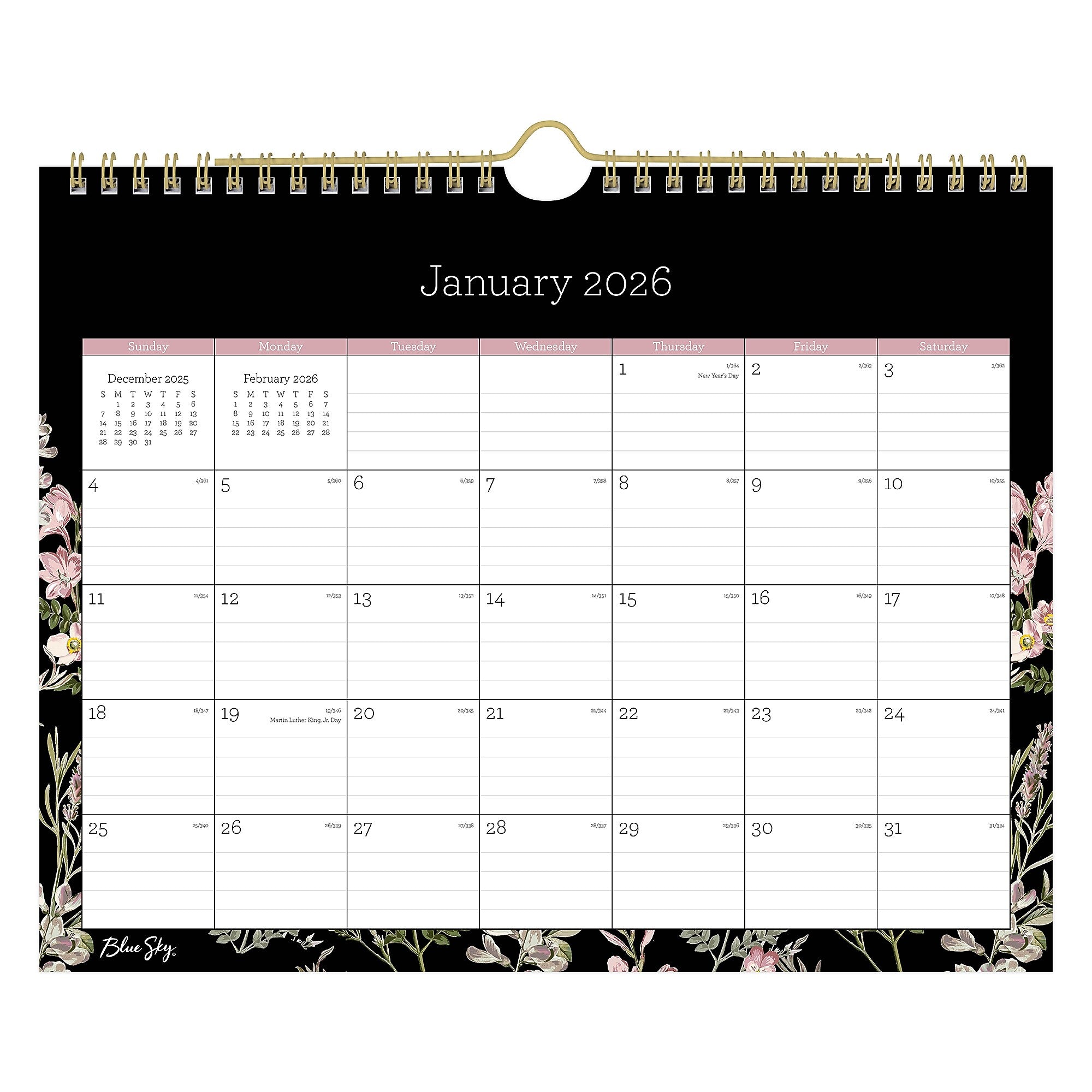 2026 Blue Sky Nevaeh 11" x 8.75" Monthly Desk Calendar (139941-26)