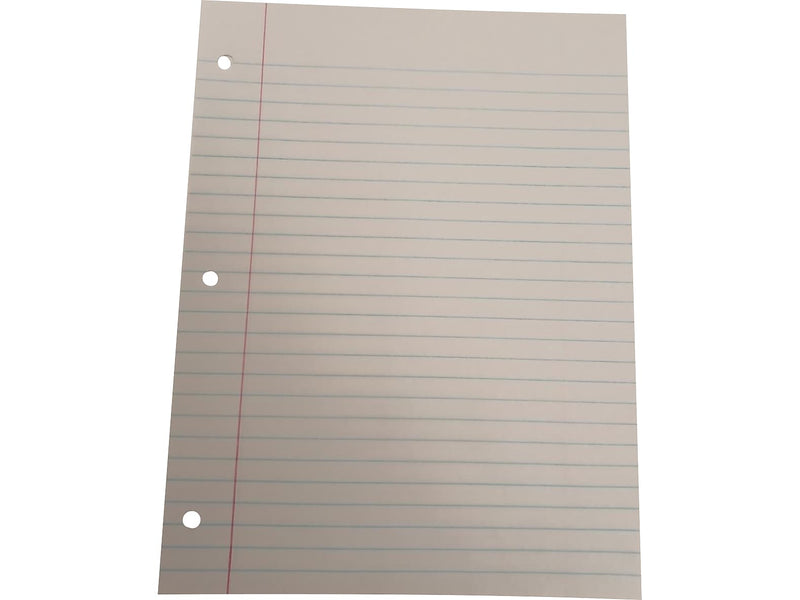 American Paper Wide Ruled Filler Paper, 8.5" x 11", 3-Hole Punched, 500 Sheets/Pack (130P-20)