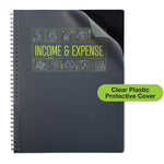 Global Printed Products Income & Expense Accounting Journal, 8.5" x 11", Black/Green, (GPP-0115)