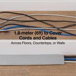 Staples® 6' Cord Cover, Gray (29783)