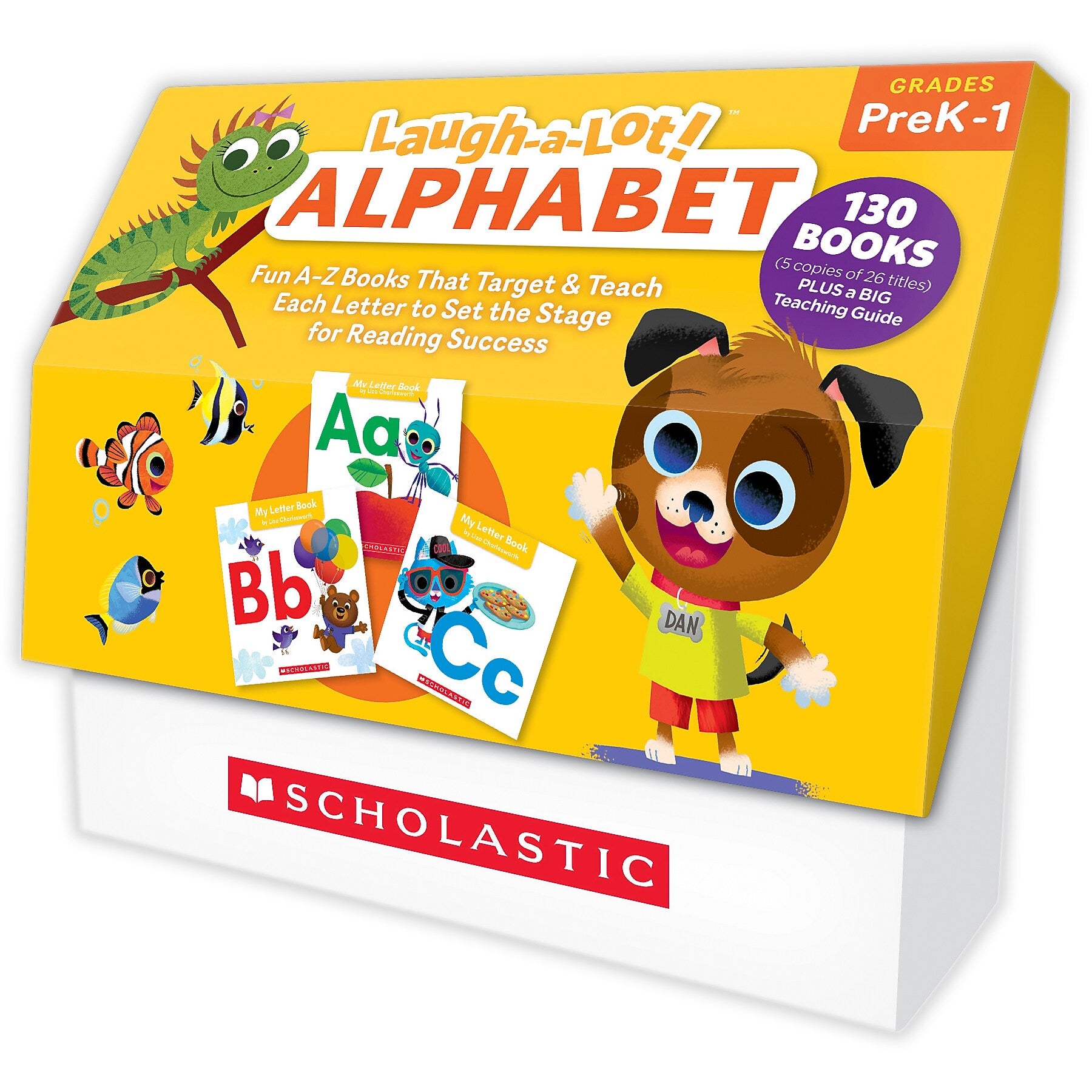 Scholastic Teaching Solutions Laugh A Lot Alphabet Boxed Set, 130/Set