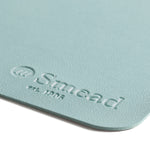 Smead Large Vegan Leather Anti-Slip Desk Pad, 36" x 17", Light Blue (SMD64830)
