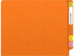Medical Arts Press Heavy-Duty End Tab File Folder, Straight Cut, Letter-Size, Orange, 40/Box (S-09459-ORG)