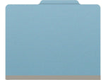 Medical Arts Press Pressboard Classification Folder, 2 Dividers, 2" Expansion, Letter Size, Blue, 10/Box (DV-T42-26-3BLU)