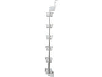 Household Essentials 6-Shelf Plastic Over-the-Door Storage Rack, 18", White (2154-1)