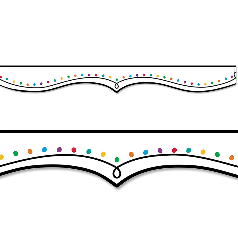 Creative Teaching Press EZ Border, 2.75" x 3" x 2', Color Dotted Swirl, 24/Pack, 3 Packs/Bundle (CTP10484-3)