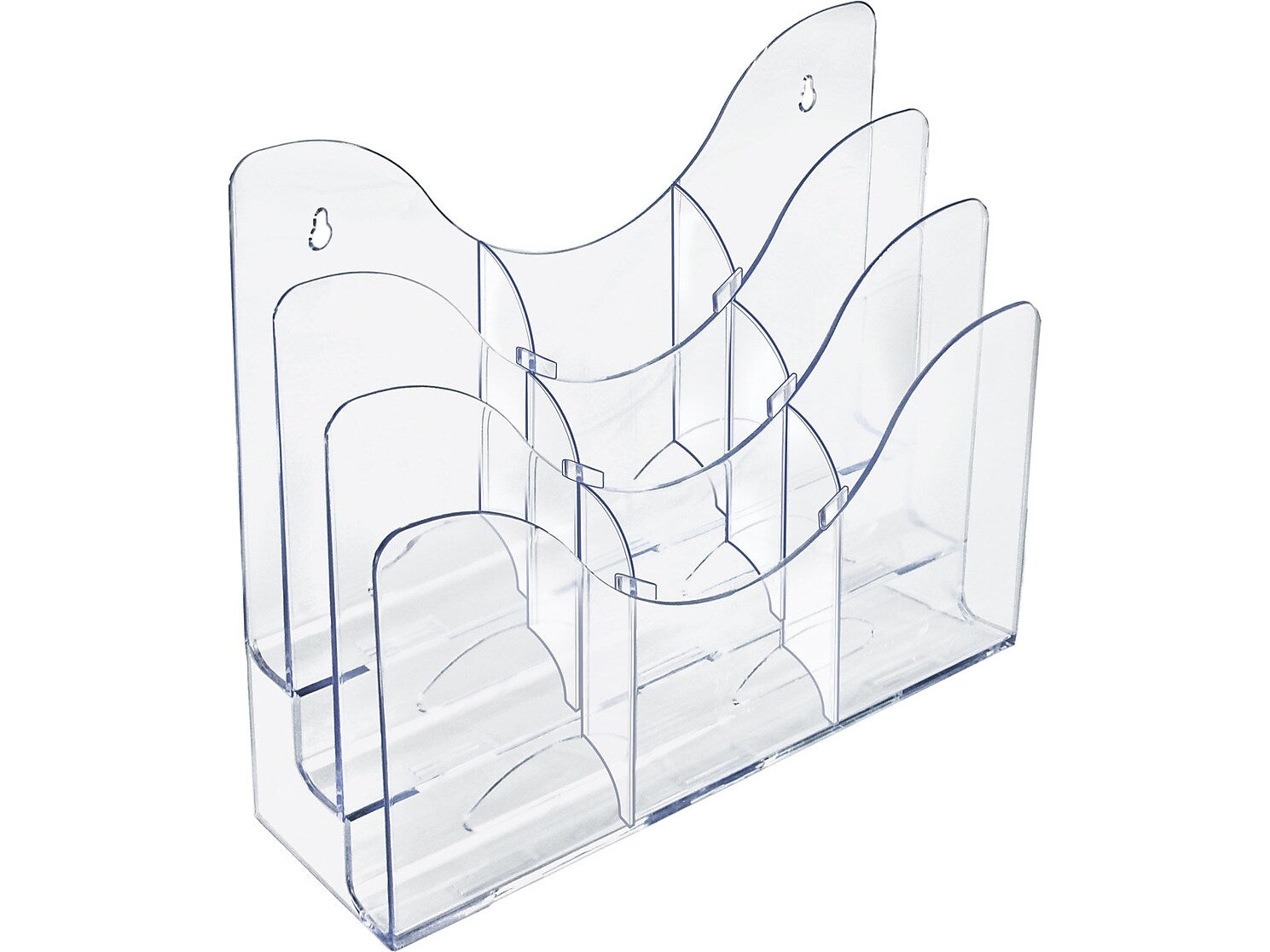 Azar Brochure Holder, Clear Plastic (250099)