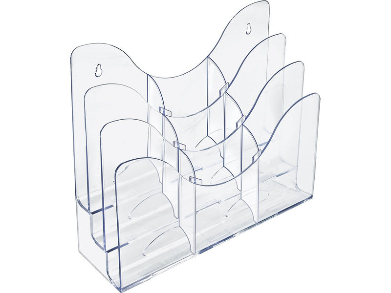 Azar Brochure Holder, Clear Plastic (250099)