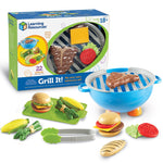 Learning Resources New Sprouts Grill It Barbecue Set Learning Toys, Assorted Colors, 22 Piece Set (LER9260-D)