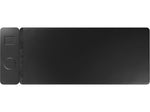 JOURNEY ALTI SLIM Wireless Charging Vegan Leather/Felt Desk Pad, 11.8" x 32.6", Black (JWCDMSBK)